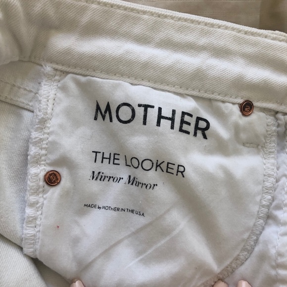 MOTHER White The Looker Ankle Crop Skinny Pants - Picture 9 of 12